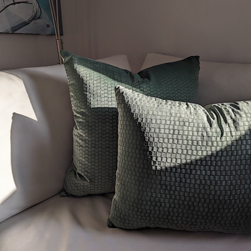 Geo Pillow Green